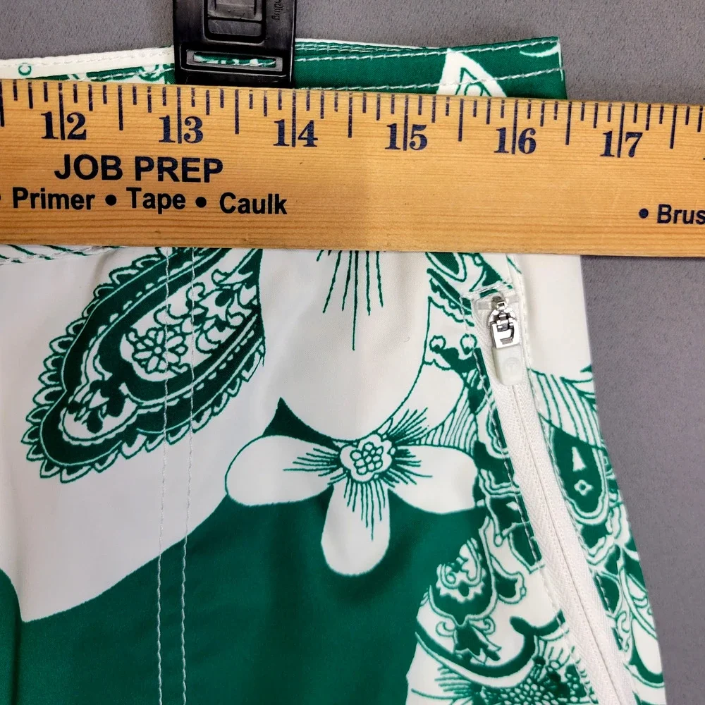 Talbots Skirt Womens 10 Floral Print Zip Pockets Lightweight Golf Outdoor Casual